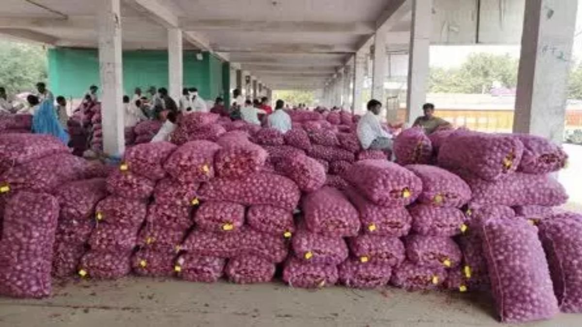 Onion market in Alwar