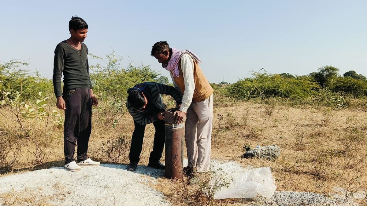 Aryan fell into the borewell